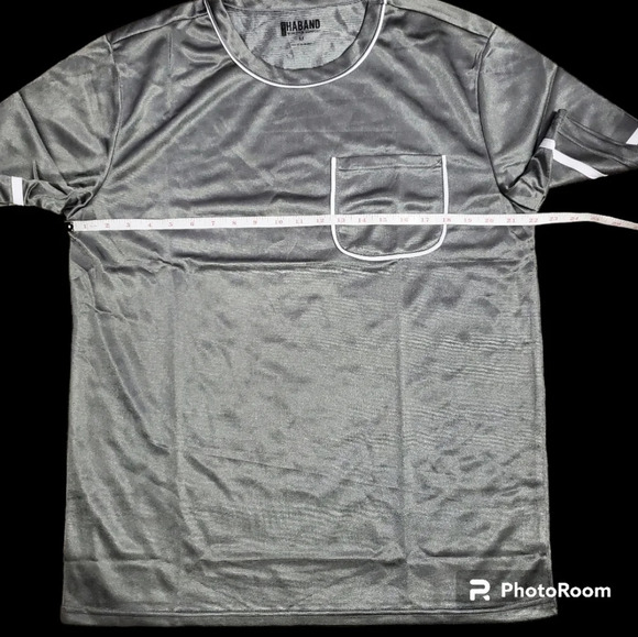 New Haband Men's 2 PC Pajamas Set Shirt Shorts Athlesiure M - Picture 4 of 8